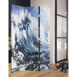 KARE Design Paravent Triptychon Wave Vs Palms 120X180 Online