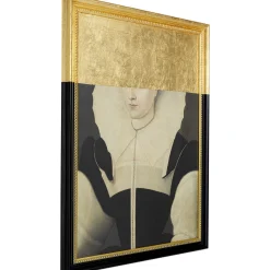 KARE Design Peinture A L Huile Frame Incognito Lady 80X100Cm Discount