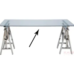 KARE Design Plateau De Table En Verre Transparent 160X80Cm Outlet