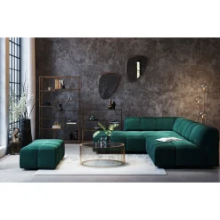 KARE Design Pouf Belami Velours Vert Fonce Best