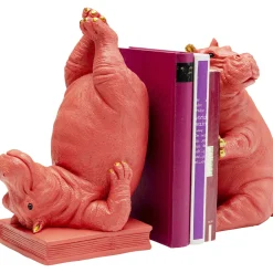 KARE Design Serre-Livres Hippo Fuchsia (2/Set) Clearance