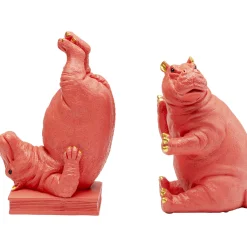 KARE Design Serre-Livres Hippo Fuchsia (2/Set) Clearance