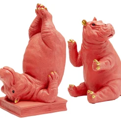 KARE Design Serre-Livres Hippo Fuchsia (2/Set) Clearance