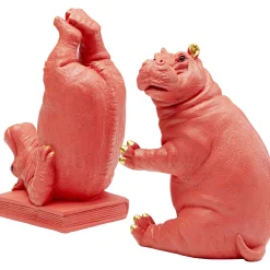 KARE Design Serre-Livres Hippo Fuchsia (2/Set) Clearance