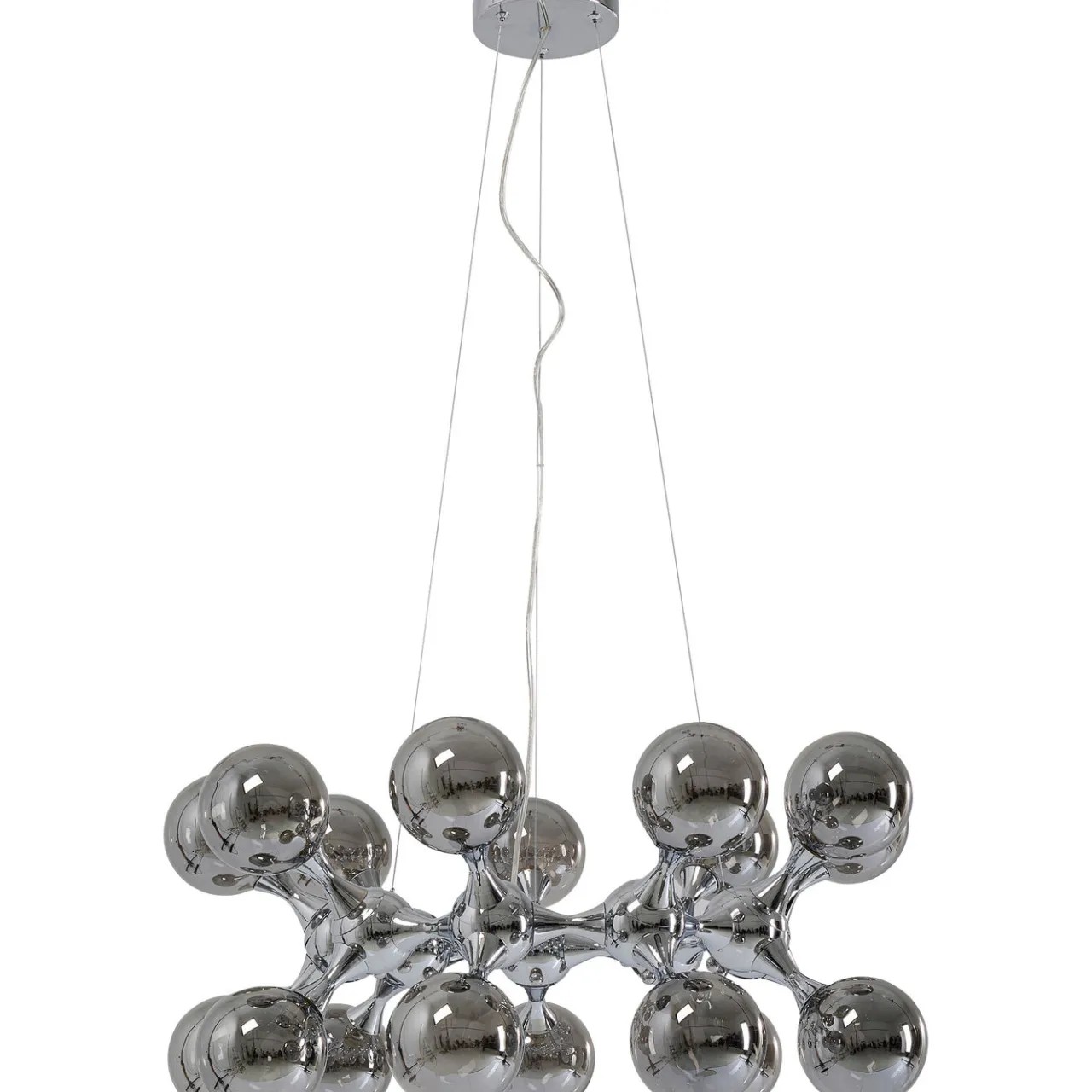 KARE Design Suspension Atomic Balls Argente O74Cm Sale