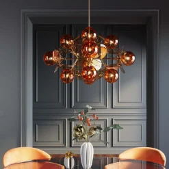 KARE Design Suspension Globo Ambre 79Cm