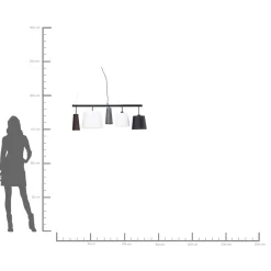 KARE Design Suspension Parecchi Noire 100Cm Discount