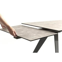 KARE Design Table A Rallonges Amsterdam Fonce 160/40+40)X90Cm Hot