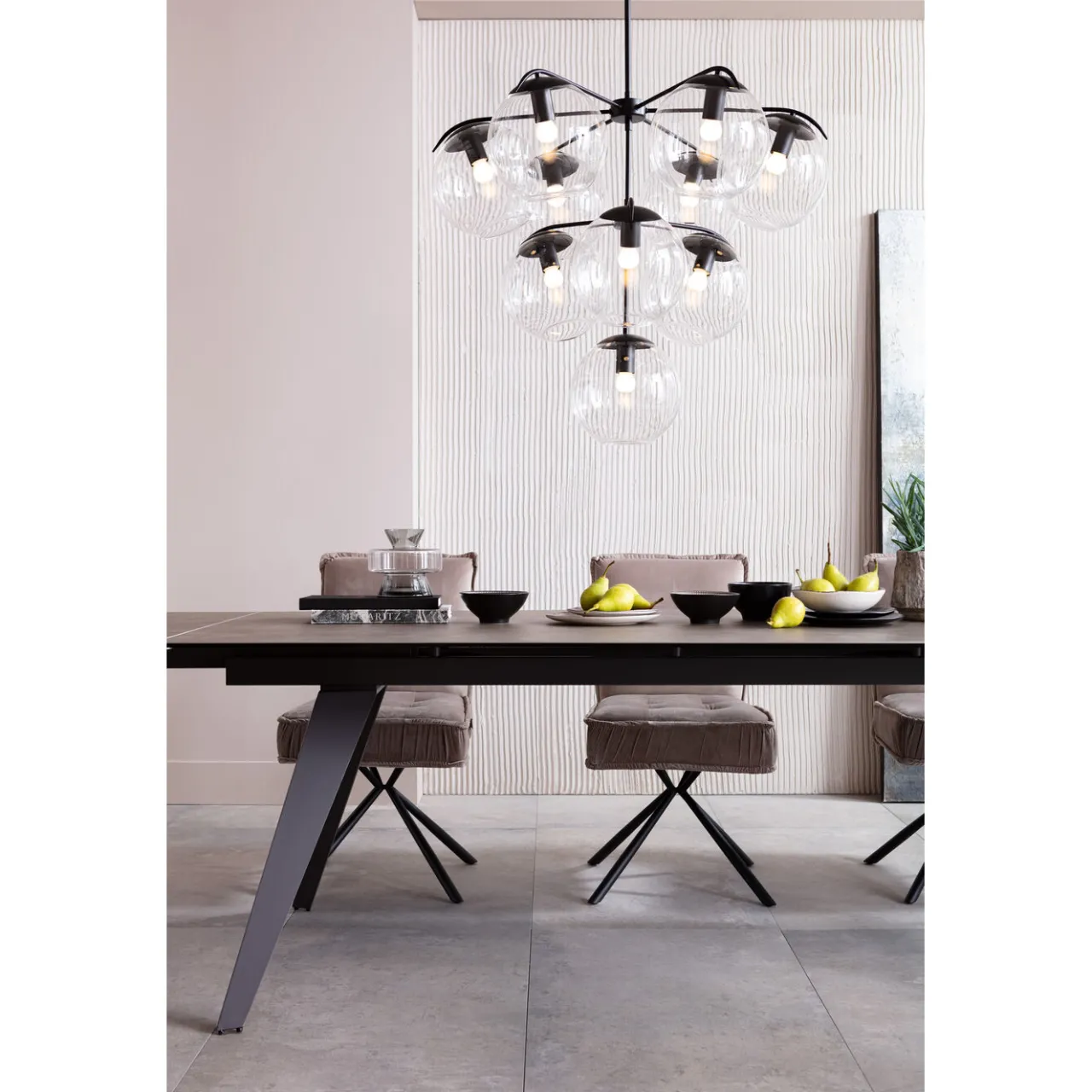 KARE Design Table A Rallonges Amsterdam Fonce 200/45+45)X100Cm
