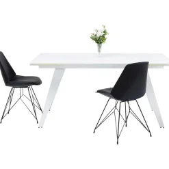 KARE Design Table A Rallonges Amsterdam Blanc 160(40X40)X90 Outlet