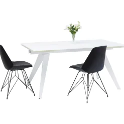 KARE Design Table A Rallonges Amsterdam Blanc 160(40X40)X90 Outlet