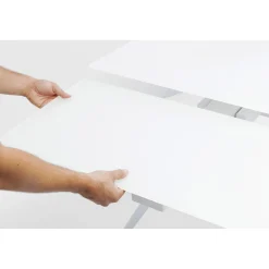 KARE Design Table A Rallonges Amsterdam Blanc 160(40X40)X90 Outlet