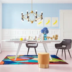 KARE Design Table A Rallonges Amsterdam Blanc 160(40X40)X90 Outlet