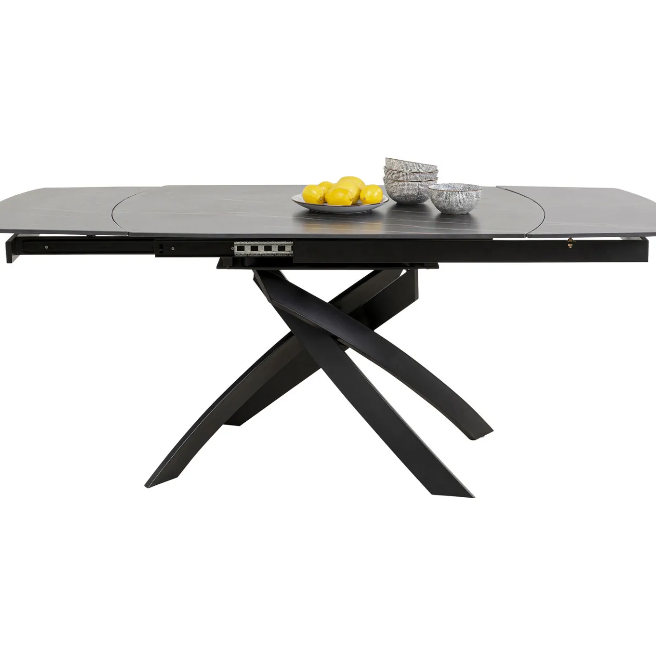 KARE Design Table A Rallonges Twist Noir 120(30+30)X90Cm Online