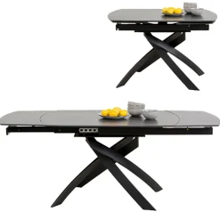 KARE Design Table A Rallonges Twist Noir 120(30+30)X90Cm Online