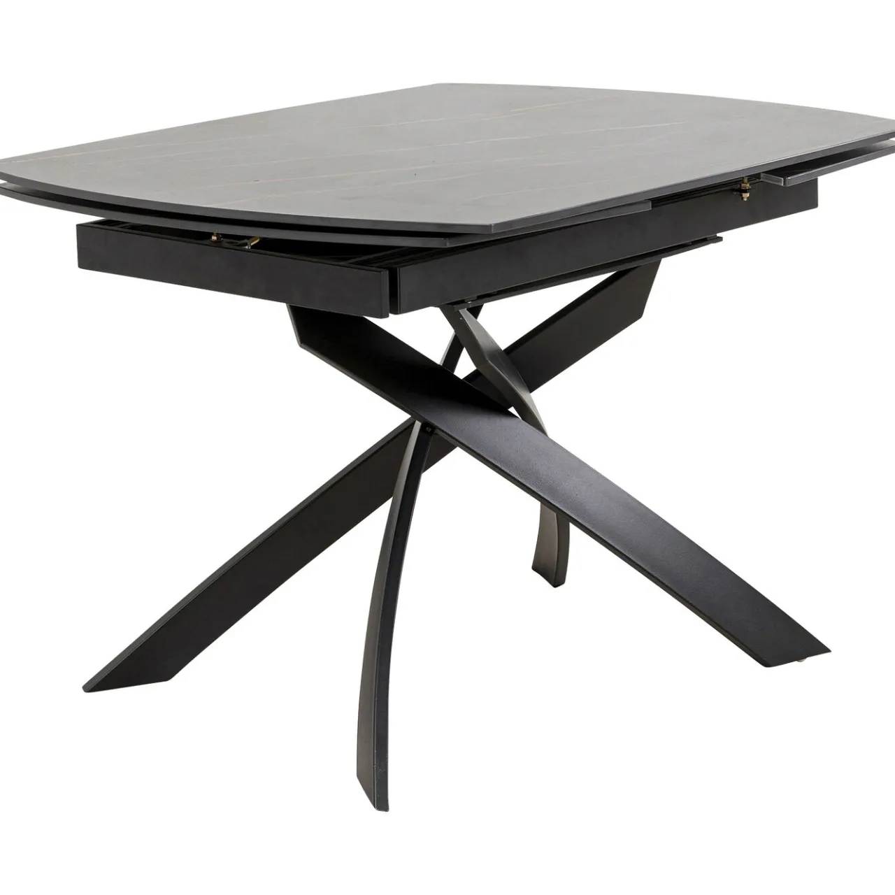 KARE Design Table A Rallonges Twist Noir 120(30+30)X90Cm Online