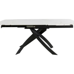 KARE Design Table A Rallonges Twist Onyx 120(30+30)X90Cm New