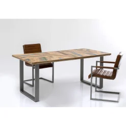 KARE Design Table Abstract Acier Brut 180X90 Hot