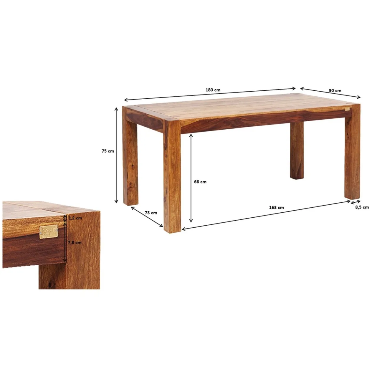 KARE Design Table Authentico 180X90Cm Discount