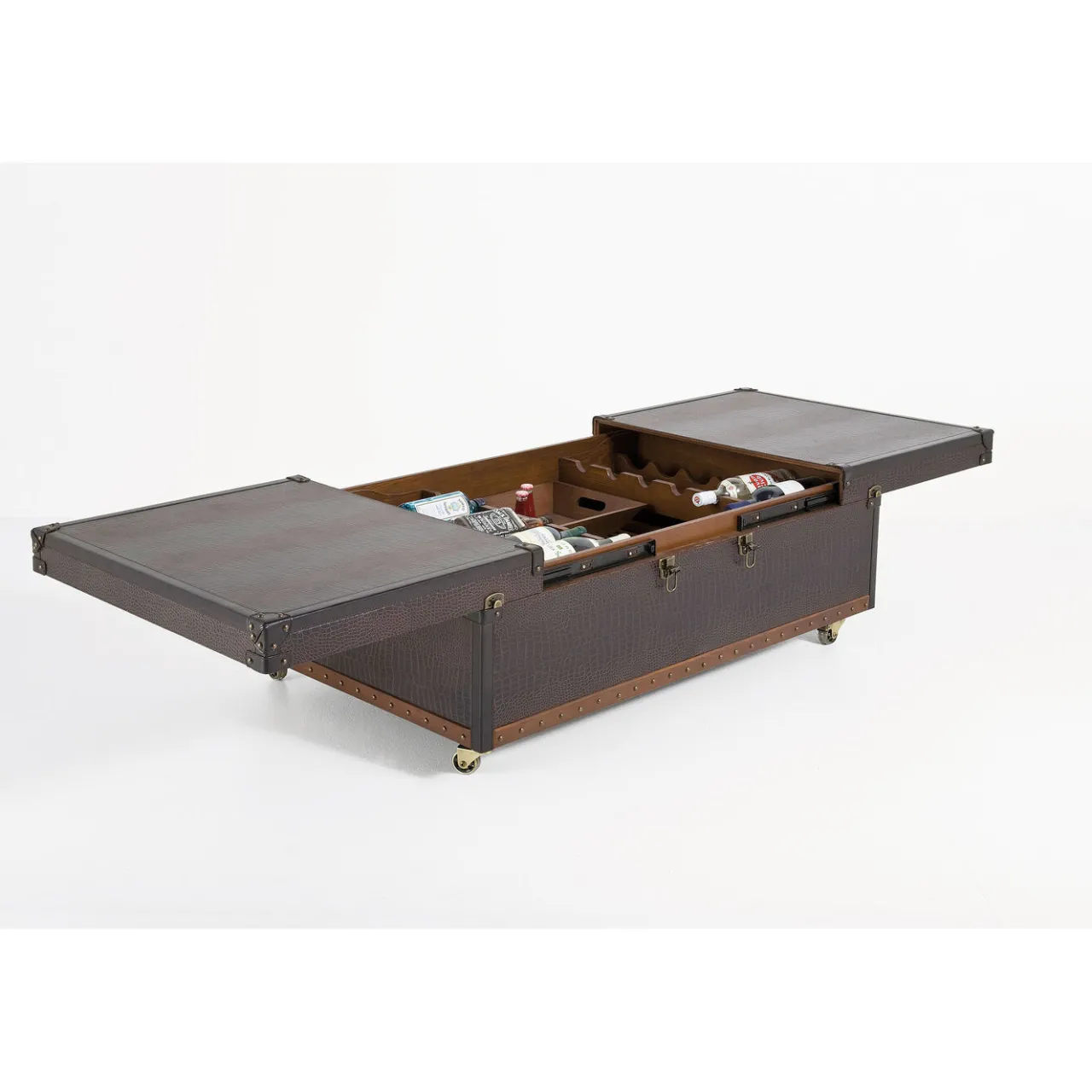 KARE Design Table Basse Bar Globetrotter 120X75Cm New