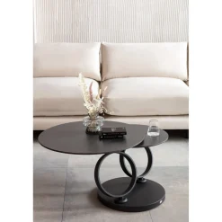 KARE Design Table Basse Beverly Noir 133X80Cm Best