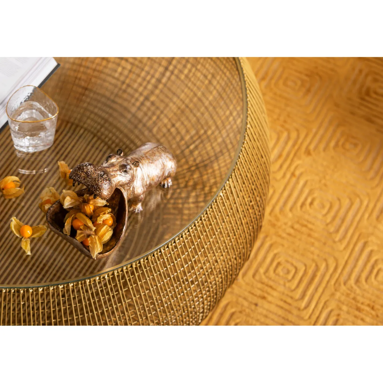 KARE Design Table Basse Cesta Gold Clearance