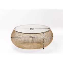 KARE Design Table Basse Cesta Gold Clearance
