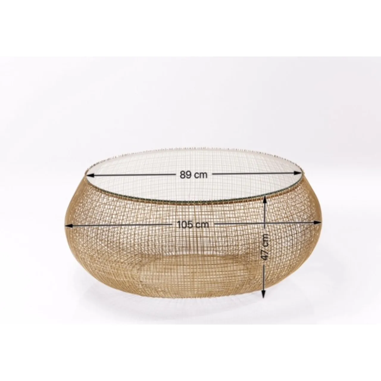 KARE Design Table Basse Cesta Gold Clearance