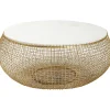 KARE Design Table Basse Cesta Marble Dore O100Cm New
