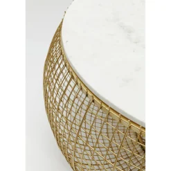 KARE Design Table Basse Cesta Marble Dore O100Cm New