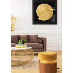 KARE Design Table Basse Cesta Marble Dore O100Cm New
