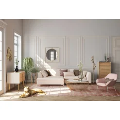 KARE Design Table Basse Cesta Marble Dore O100Cm New