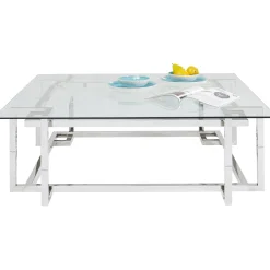 KARE Design Table Basse Clara Argente 120X120Cm