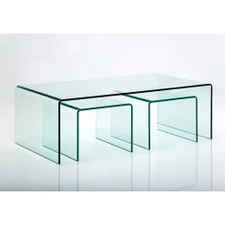 KARE Design Table Basse Clear Club (Set De 3) Hot