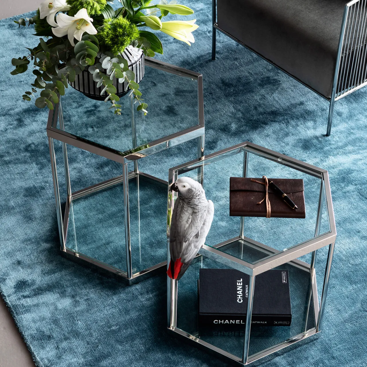 KARE Design Table Basse Comb Argente 45 Outlet