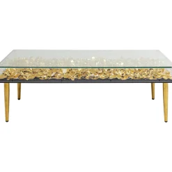 KARE Design Table Basse Gold Flowers 120X60 Outlet