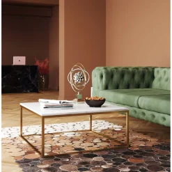 KARE Design Table Basse Key West Dore 90X90Cm Online