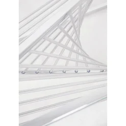 KARE Design Table Basse Laser Argente-Verre Clair 120X60Cm New