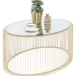 KARE Design Table Basse Wire Uno Laiton 60X90Cm Best