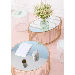 KARE Design Table Basse Wire Uno Laiton 60X90Cm Best