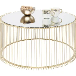 KARE Design Table Basse Wire Uno Laiton O80Cm Sale