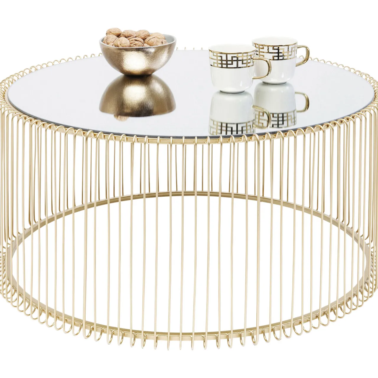 KARE Design Table Basse Wire Uno Laiton O80Cm Sale
