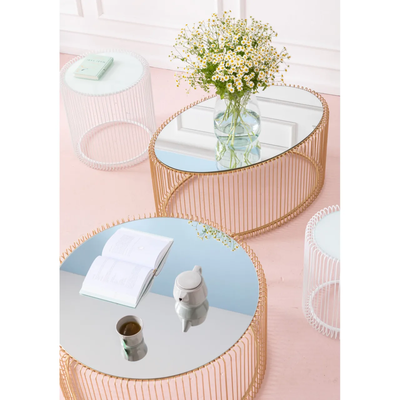 KARE Design Table Basse Wire Uno Laiton O80Cm Sale