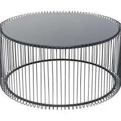 KARE Design Table Basse Wire Uno Noir O80Cm New