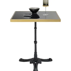 KARE Design Table Bistrot Kaffeehaus Rim Noir 60X60 New