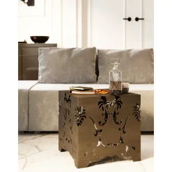 KARE Design Table D Appoint Cubo Manifattura Bronze 42X42 Hot