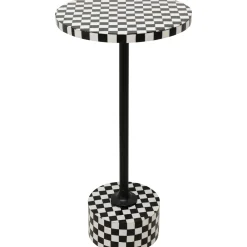 KARE Design Table D Appoint Domero Chess Noir Blanc O25Cm Outlet