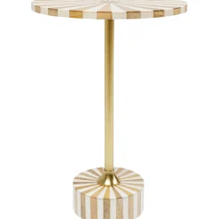 KARE Design Table D Appoint Domero Cirque Laiton Blanc O40Cm Discount