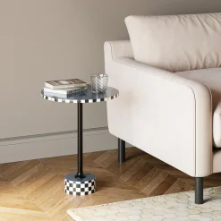 KARE Design Table D Appoint Domero Race Bleu O40Cm Clearance