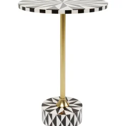 KARE Design Table D Appoint Domero Star Noir Blanc O40Cm Hot
